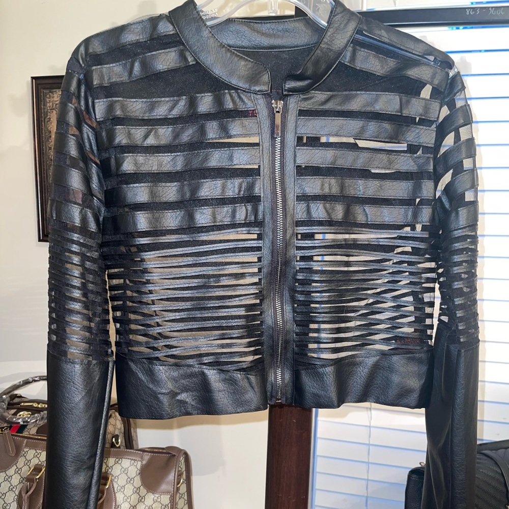 Black jacket….. See through